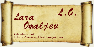 Lara Omaljev vizit kartica